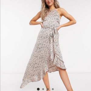 ASOS asymmetrical silky dress